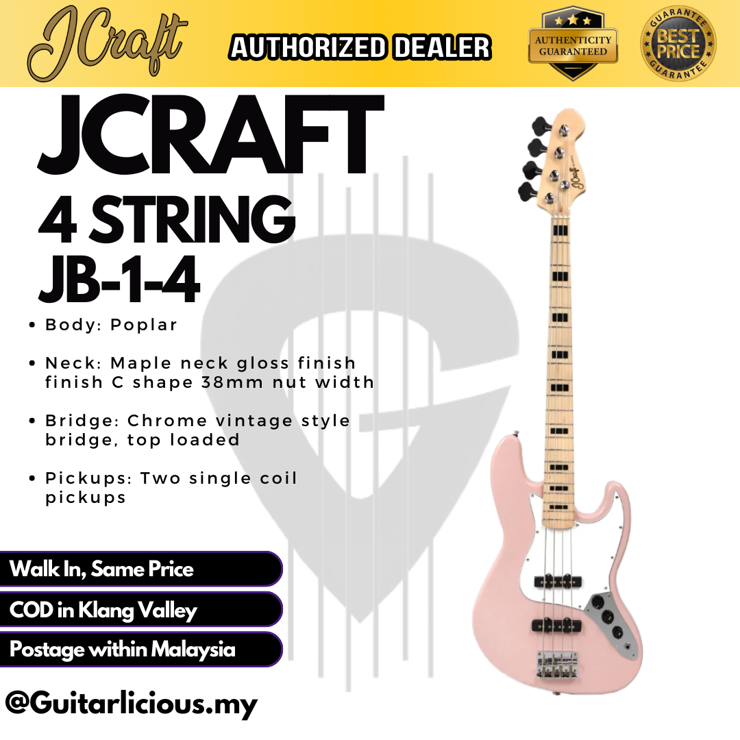 JCraft 4 String _ Pink White - Package A (2)