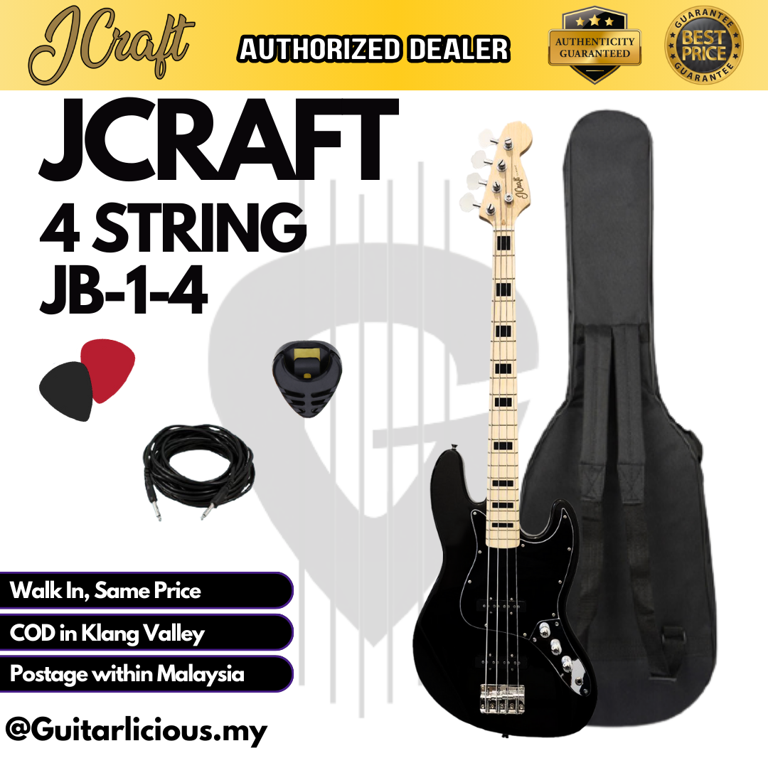 JCraft 4 String _ Black Black - Package B (2)