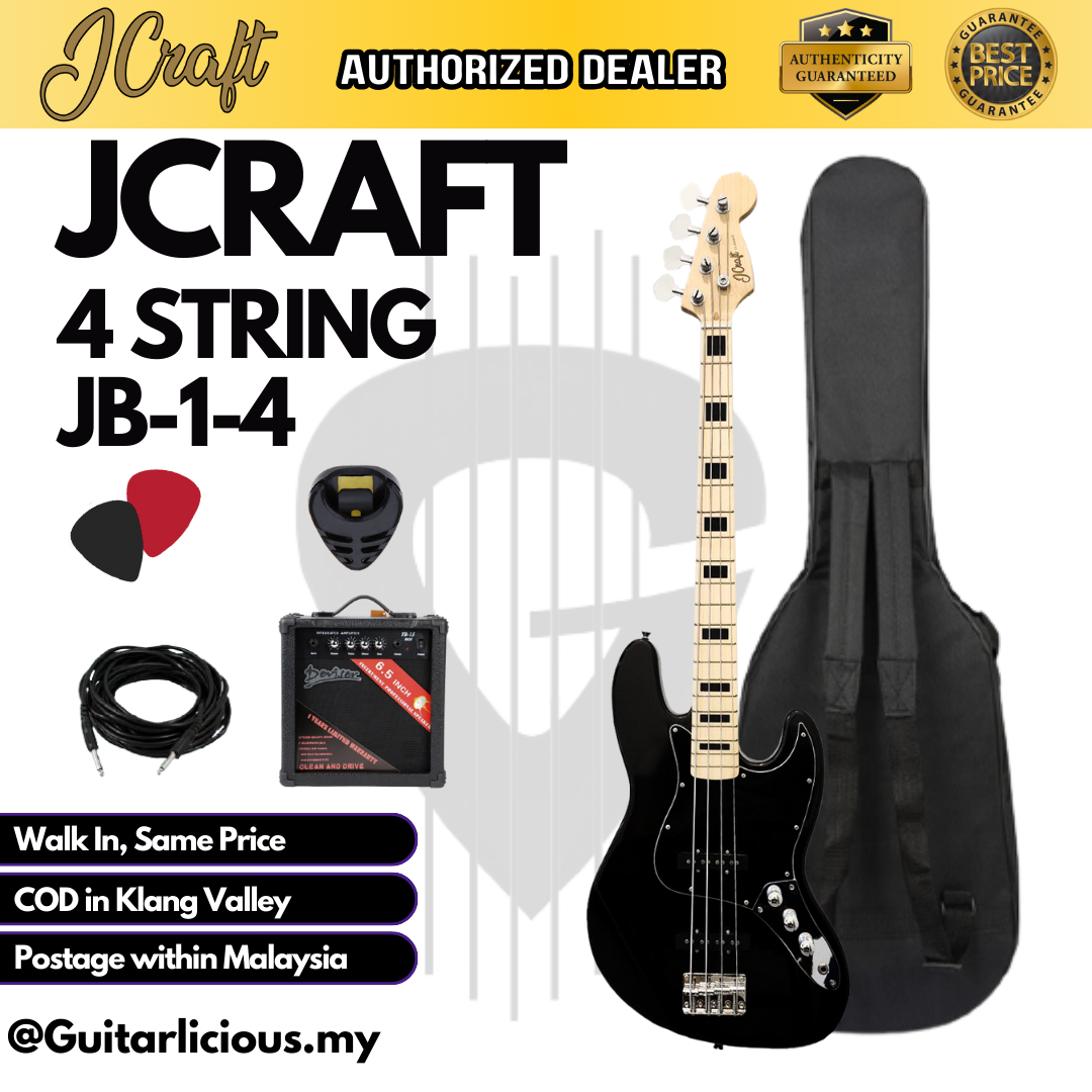 JCraft 5 String _ Black Black - Package C (2)