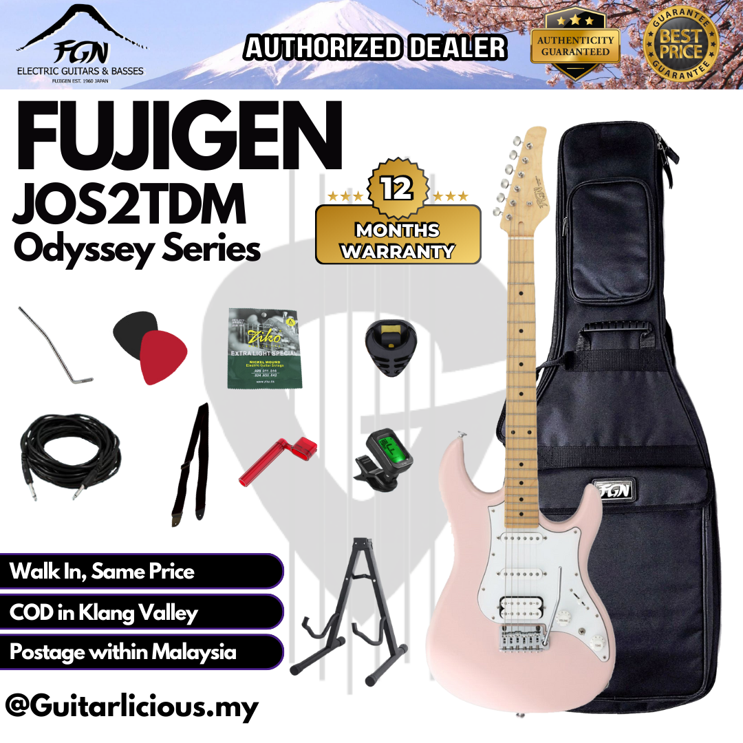 JOS2TDM-Fujigen Stratocaster Odyssey - Shell Pink - C (2)