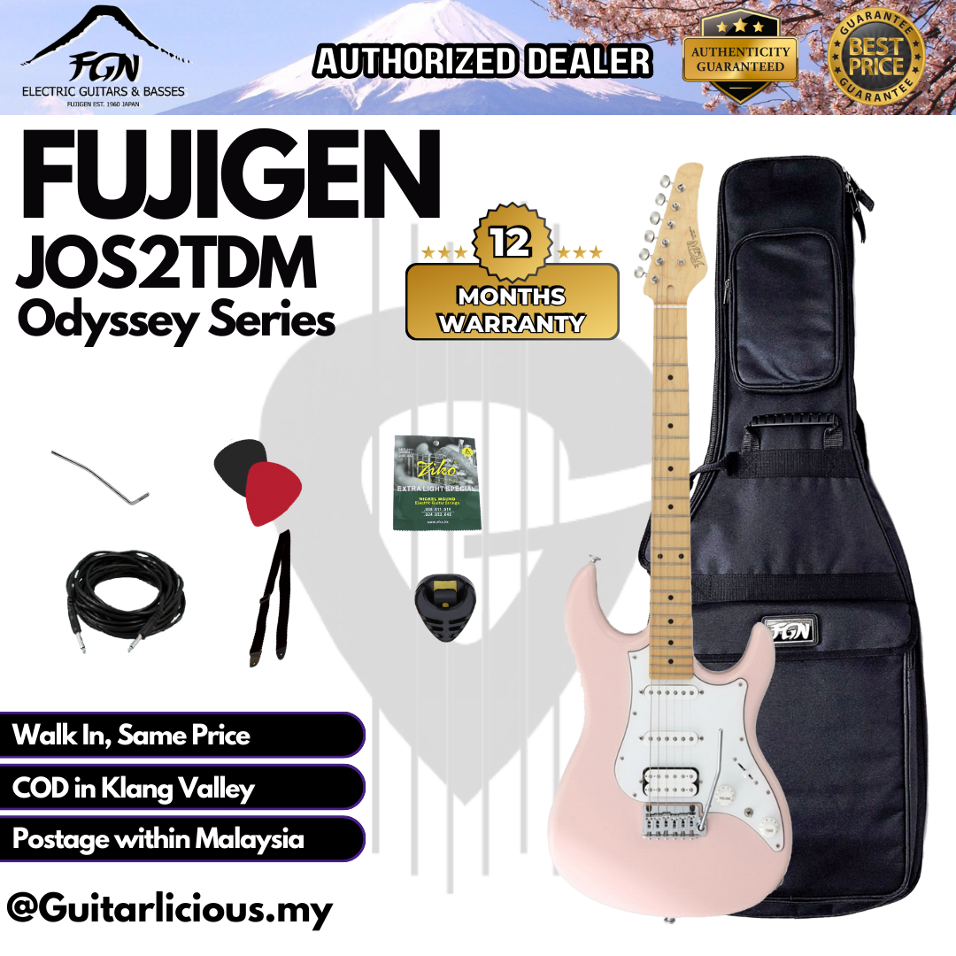 JOS2TDM-Fujigen Stratocaster Odyssey - Shell Pink - B (2)