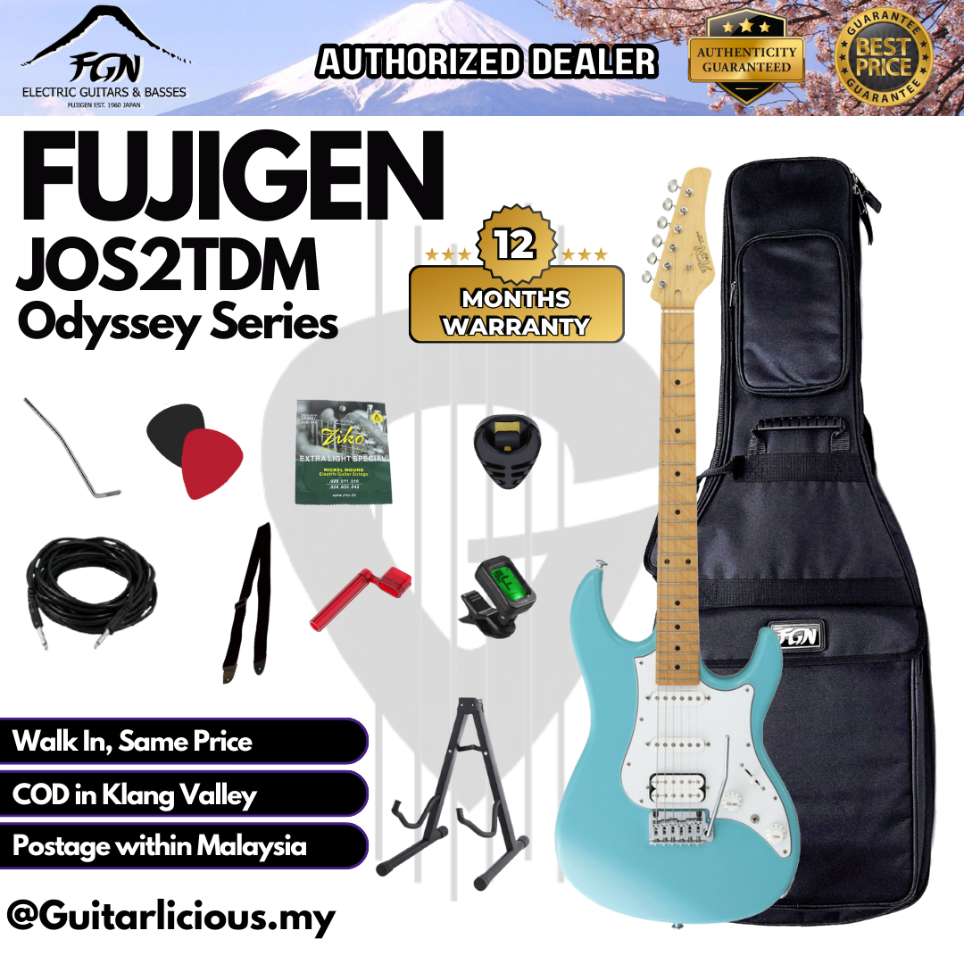 JOS2TDM-Fujigen Stratocaster Odyssey - Mint Blue - C (2)