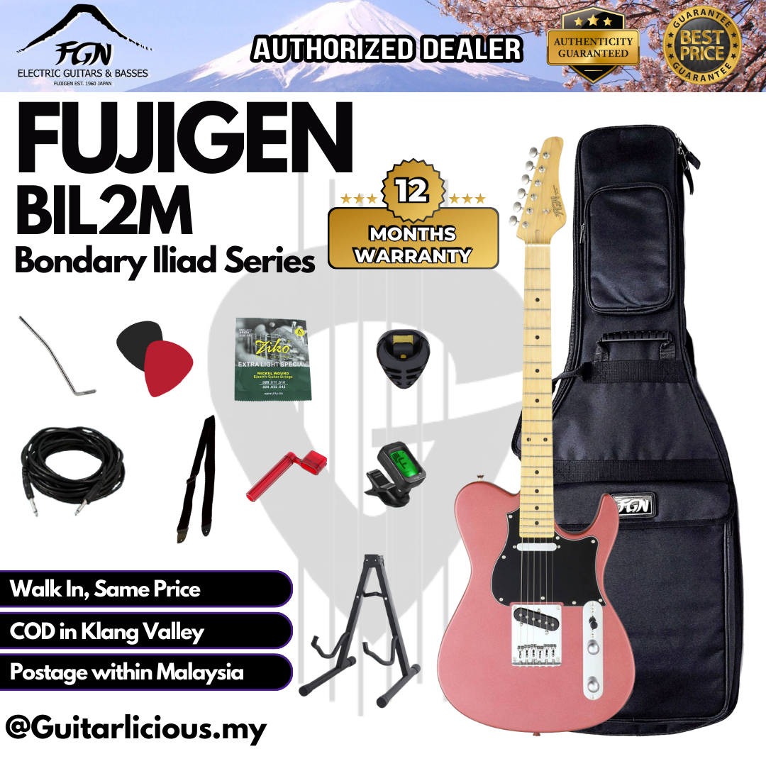 BIL2M-Fujigen Telecaster Iliad - Burgundy Mist - C (3)