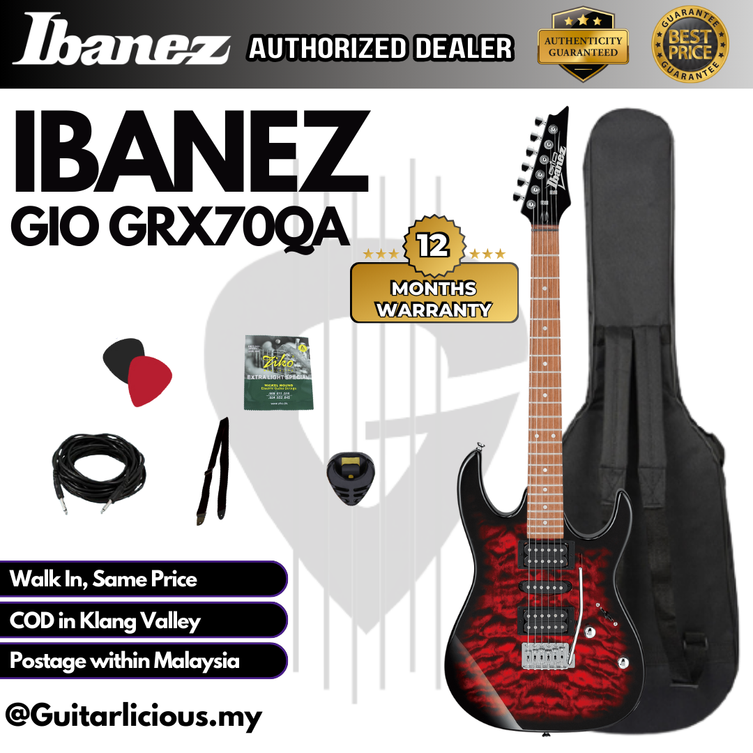 GIO GRX70QA - Transparent Red Burst - B (2)