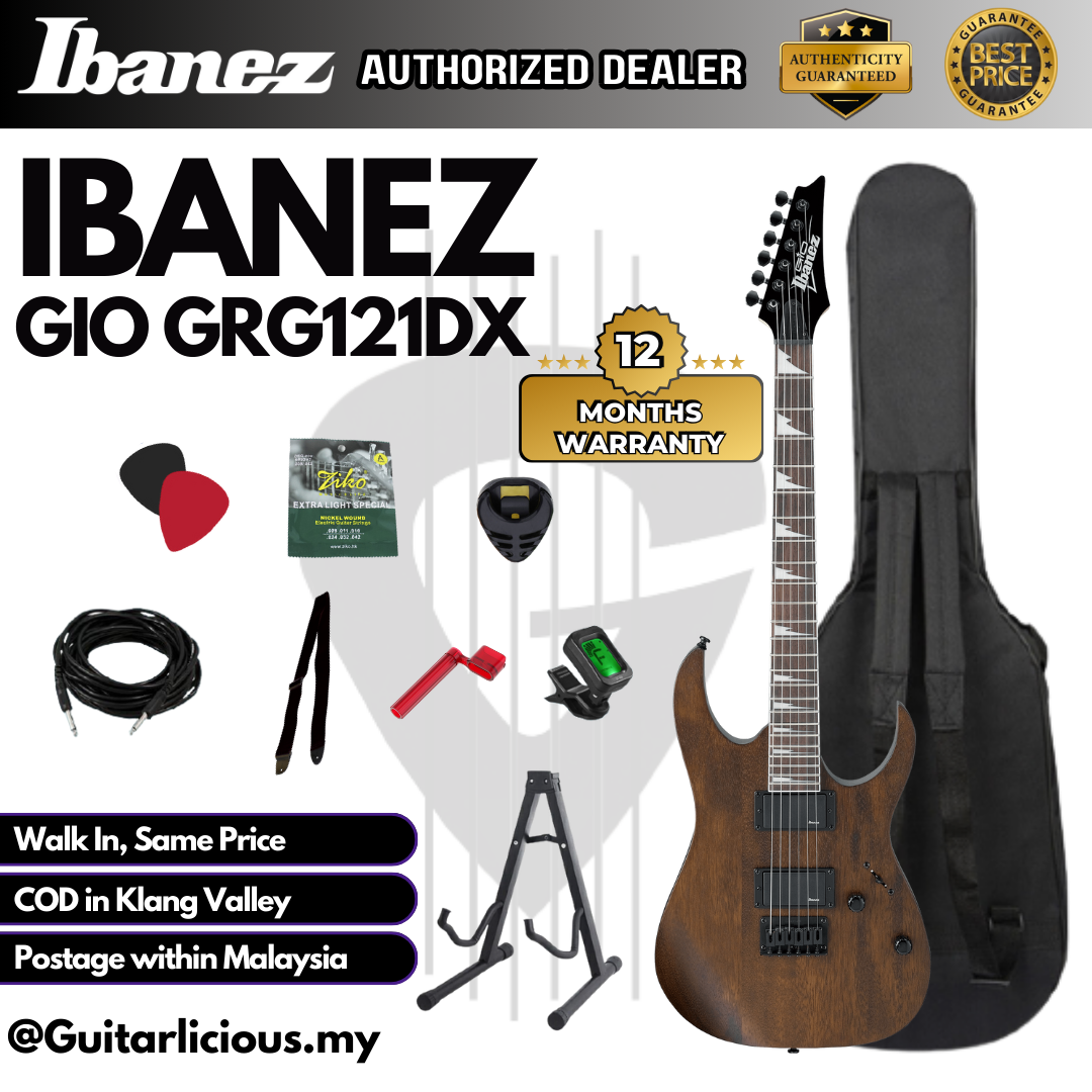 Ibanez GIO GRG121DX - Walnut Flat - C