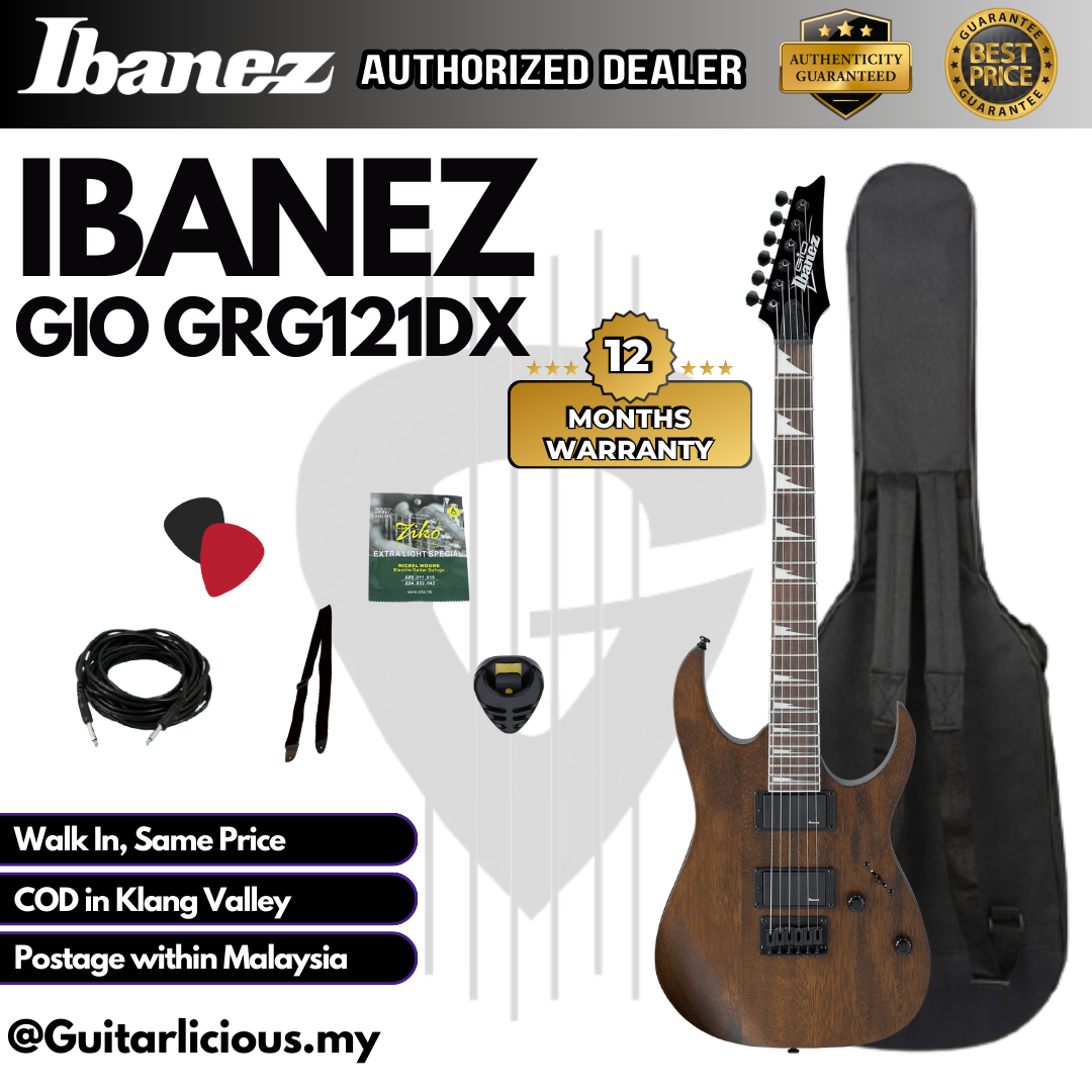 Ibanez GIO GRG121DX - Walnut Flat - B