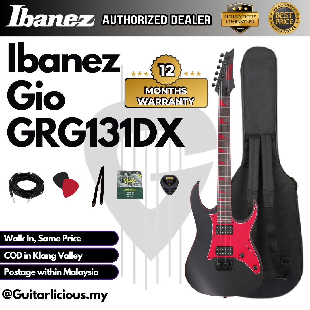 Ibanez Gio GRG131DX - Black Flat - B