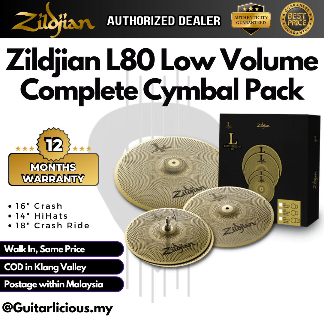 Zildjian L80 Low Volume LV468 Box Set - 14inch Hi-hats