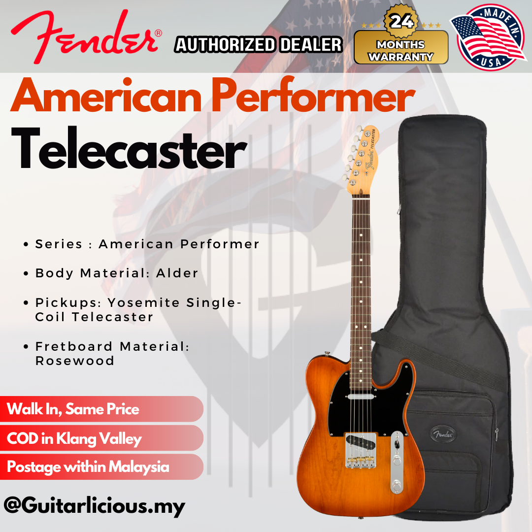 American Performer Telecaster, Rosewood, Honeyburst