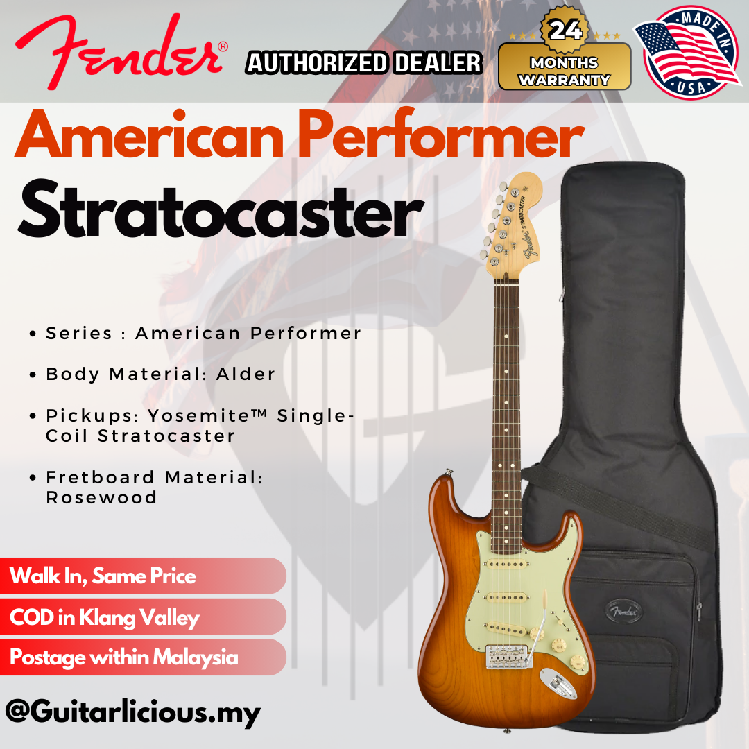 American Performer Stratocaster, Rosewood, Honeyburst