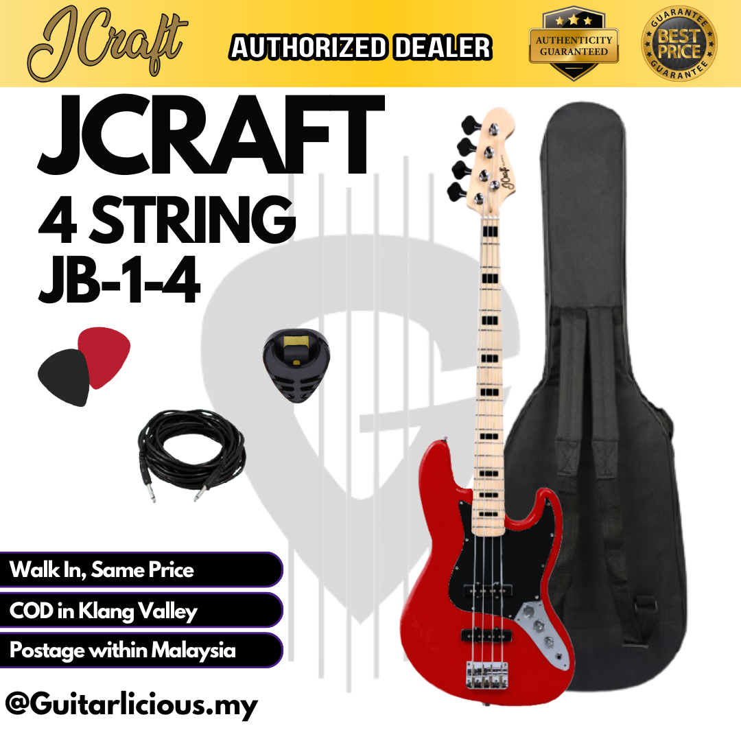 JCraft 4 String _ Pink Black - Package B