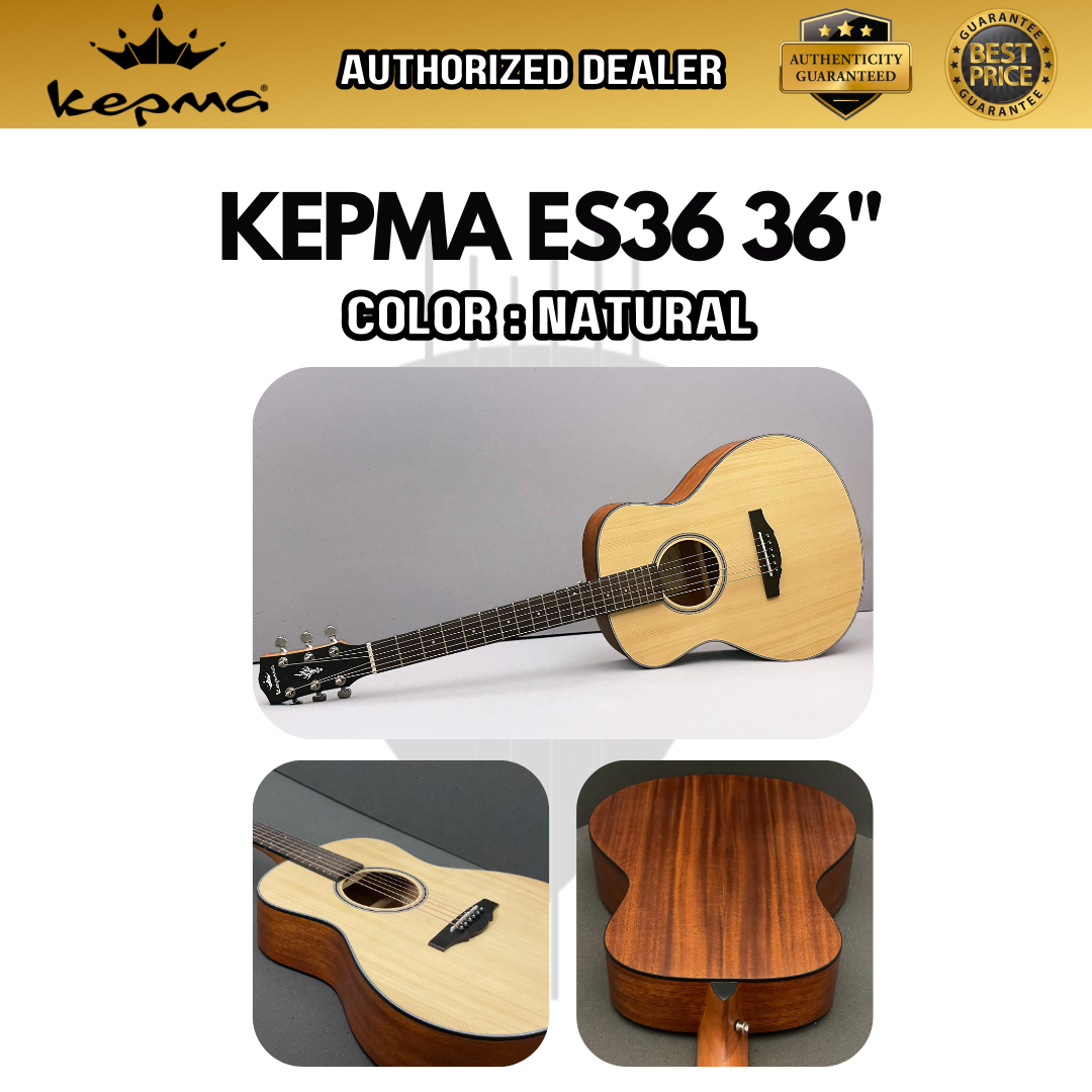 Kepma Es36 - All mahogany kepma travel size acoustic guitar