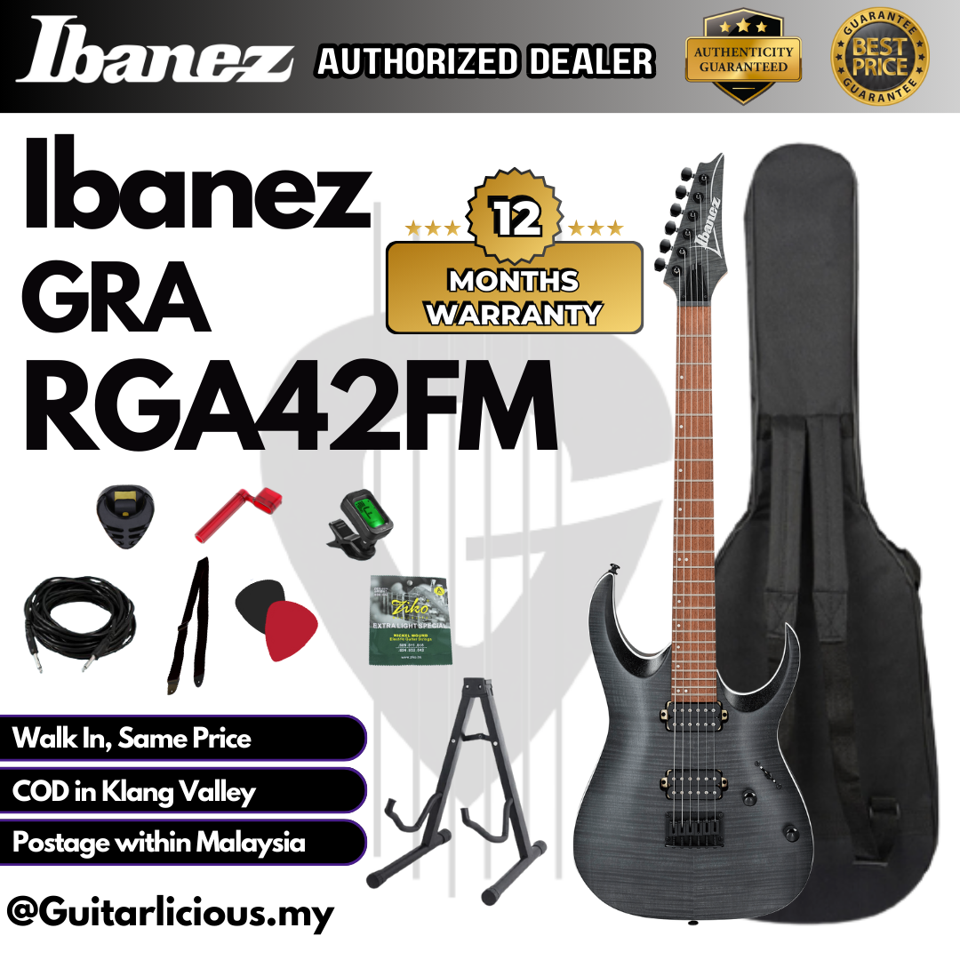 Ibanez RGA42FM, Transparent Gray Flat - C (2)
