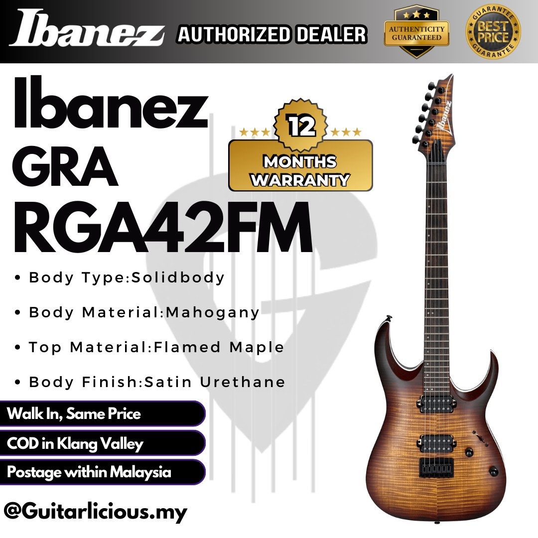 Ibanez RGA42FM, Dragon Eye Burst Flat - A (2)