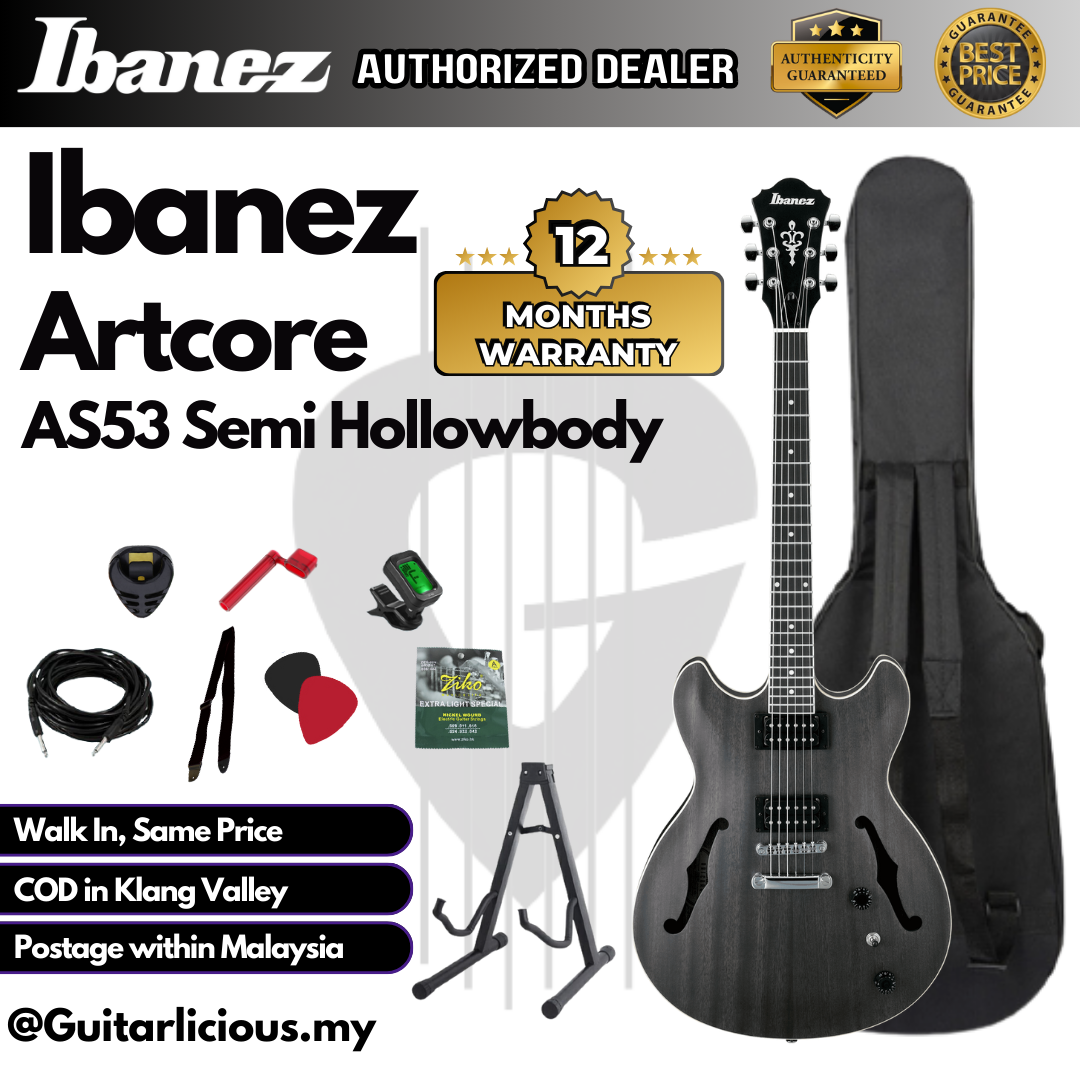 Ibanez Artcore AS53 Semi Hollow, Tobacco Flat - C (4)