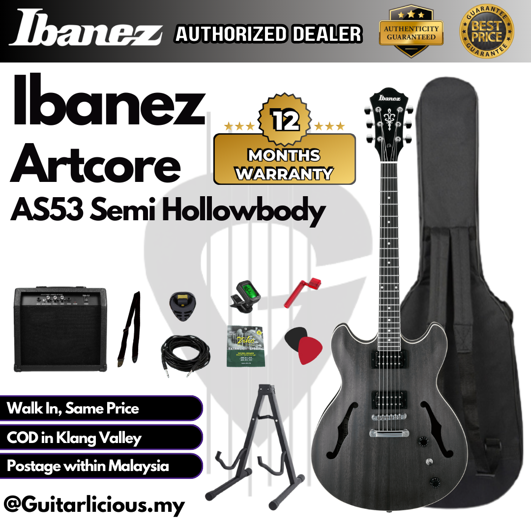 Ibanez Artcore AS53 Semi Hollow, Tobacco Flat - D (4)