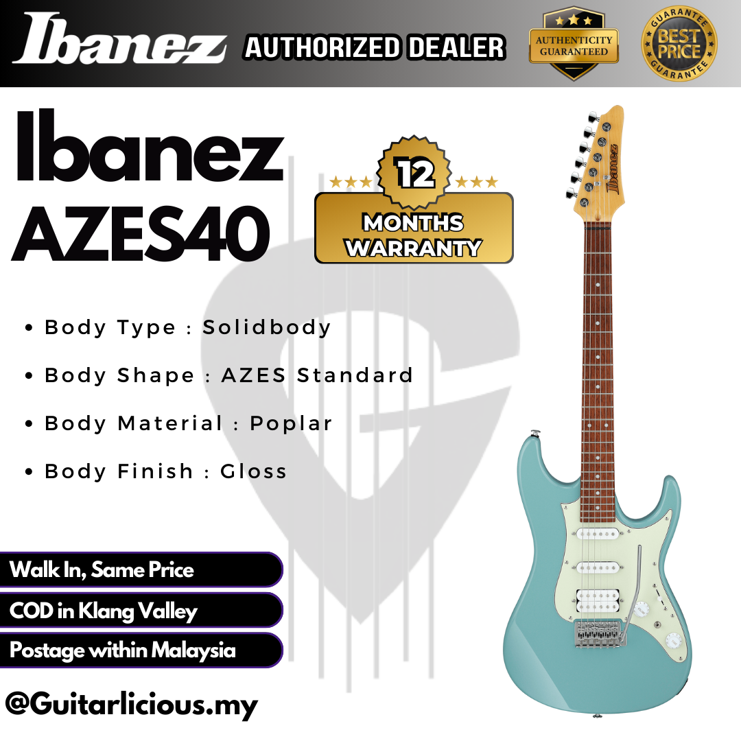 Ibanez AZES40, Purist Blue - A (2)