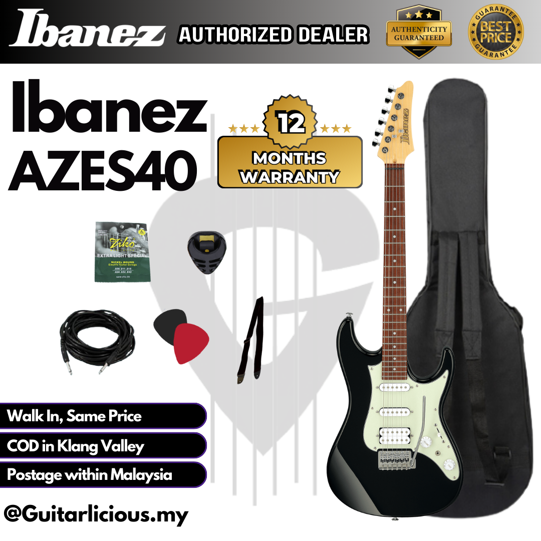 Ibanez AZES40, Black - B (2)