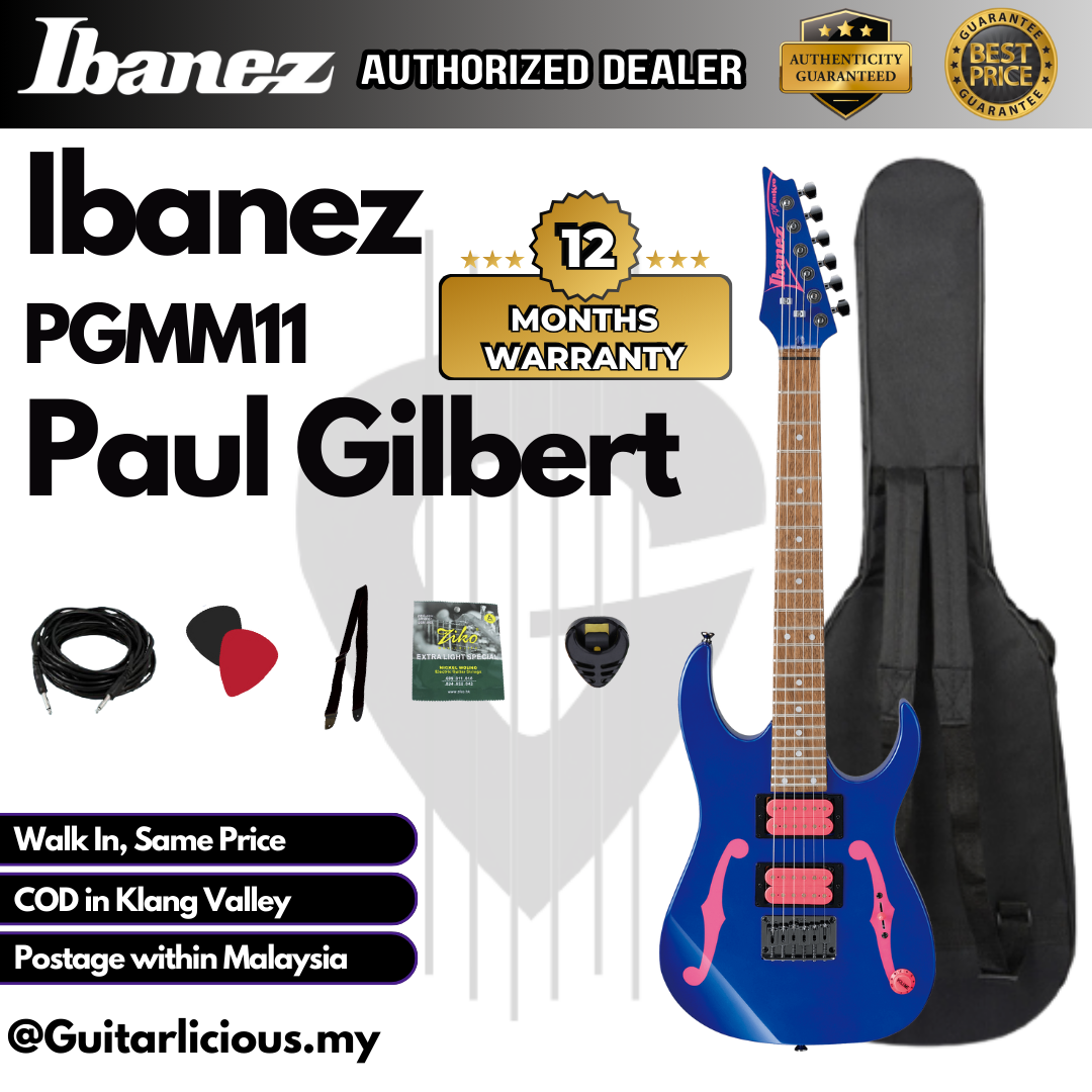 Ibanez Paul Gilbert Signature PGMM11, Jewel Blue - B (2)