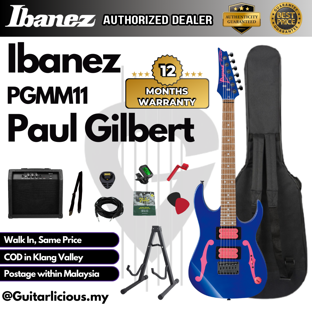 Ibanez Paul Gilbert Signature PGMM11, Jewel Blue - D (2)