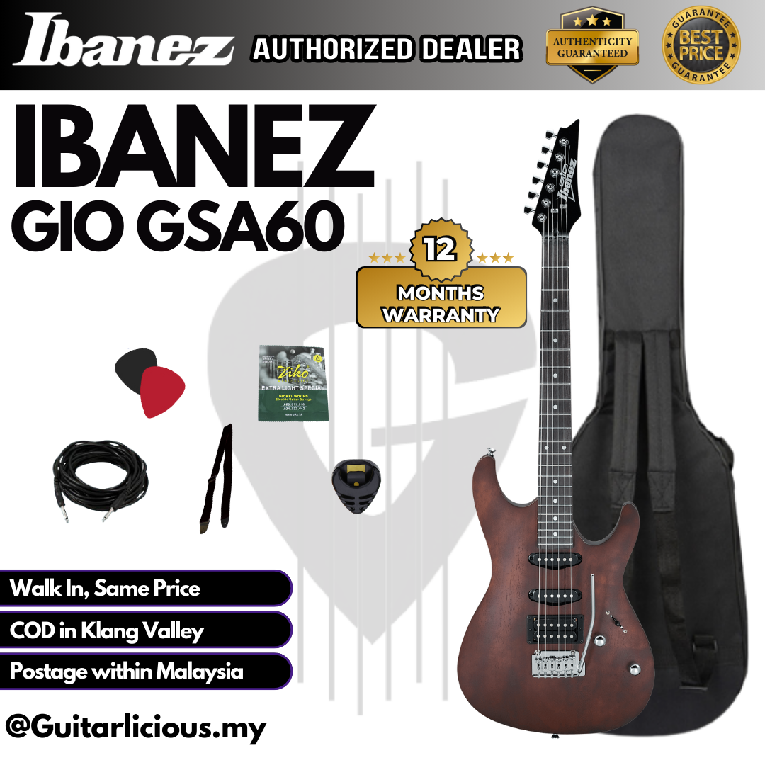 Ibanez GIO GSA60 - Walnut Flat - C