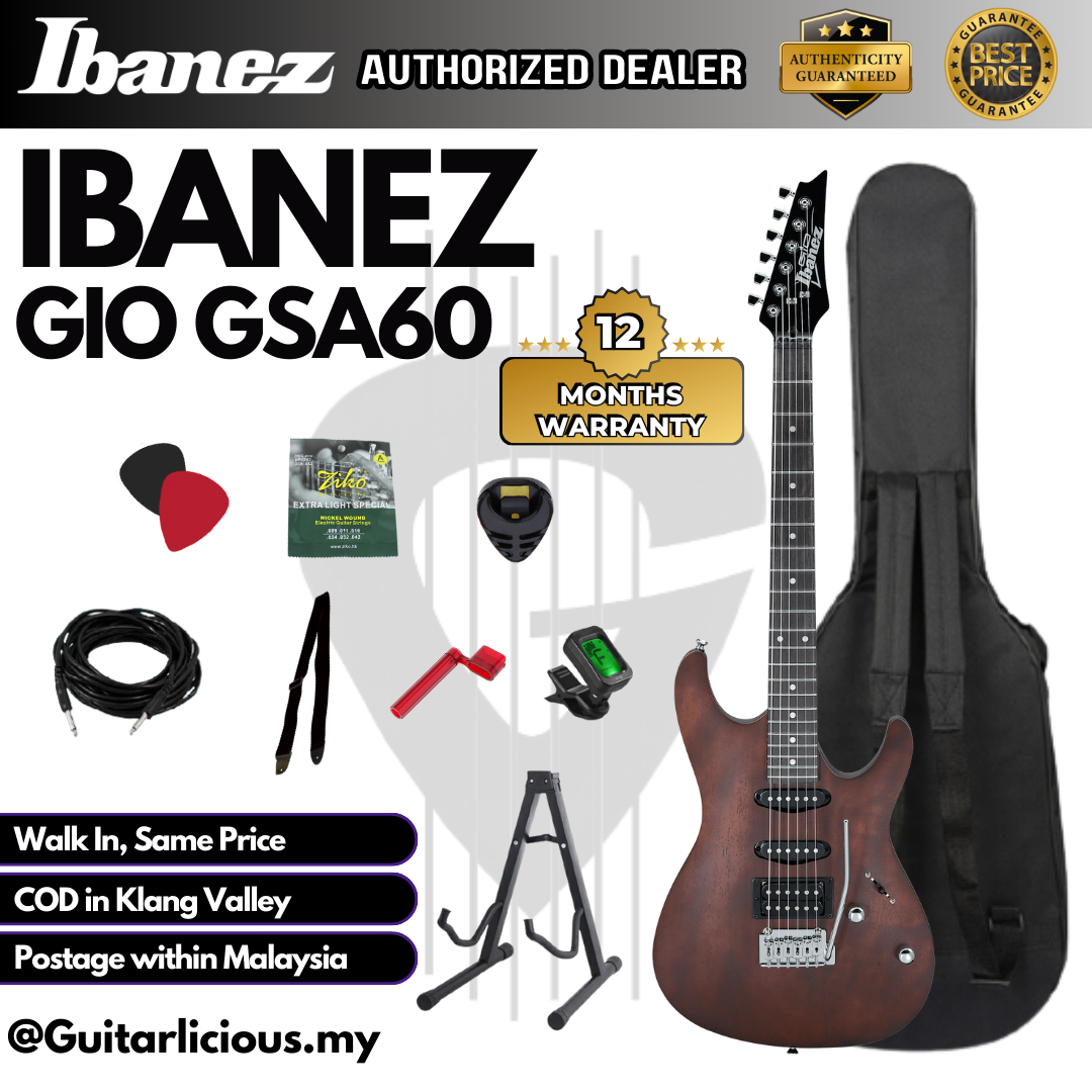 Ibanez GIO GSA60 - Walnut Flat - C (2)