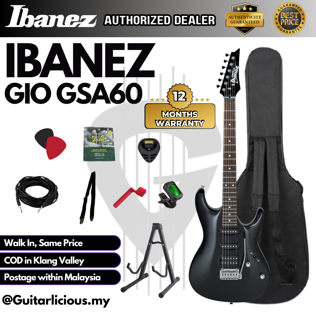 Ibanez GIO GSA60 - Black Night - C