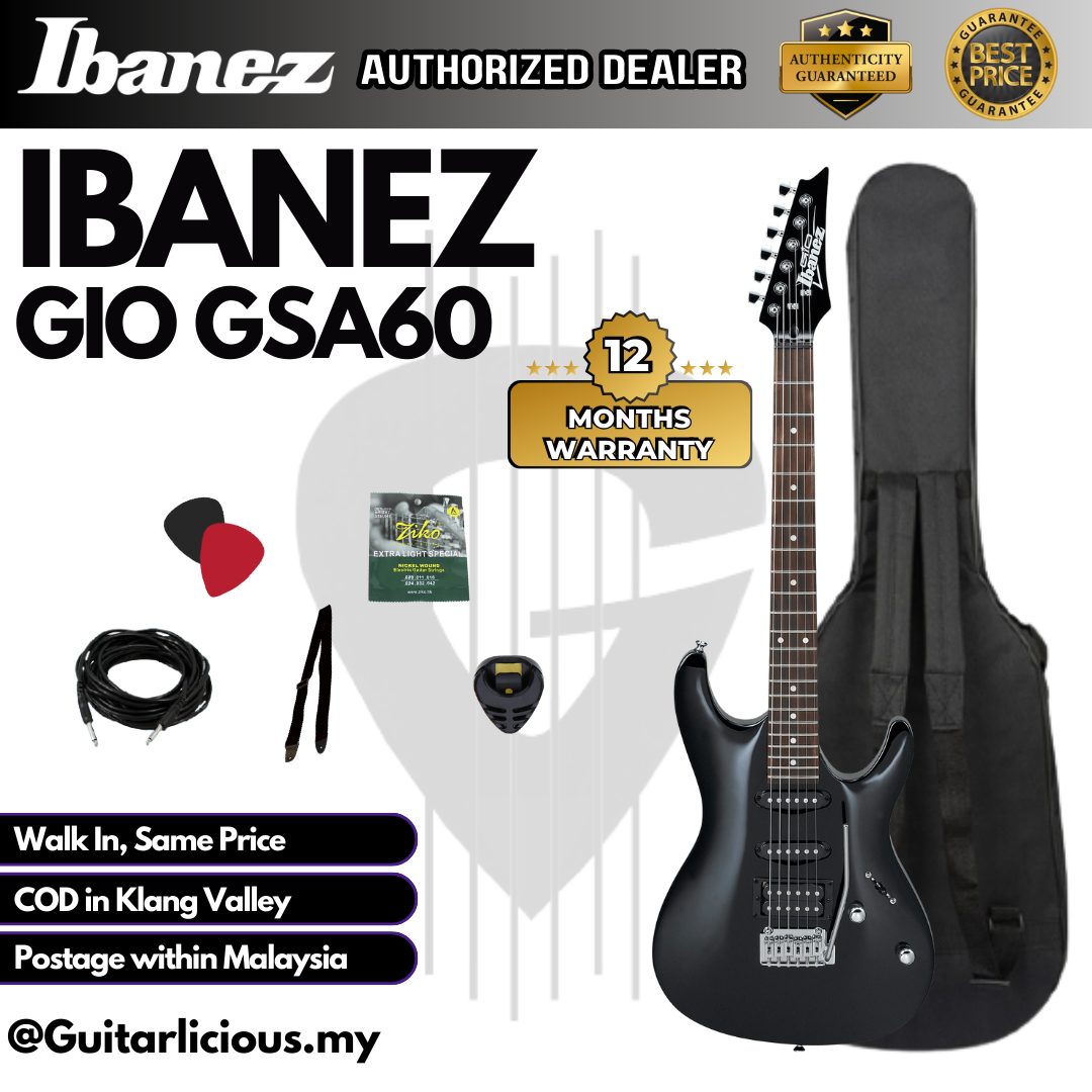Ibanez GIO GSA60 - Black Night - B