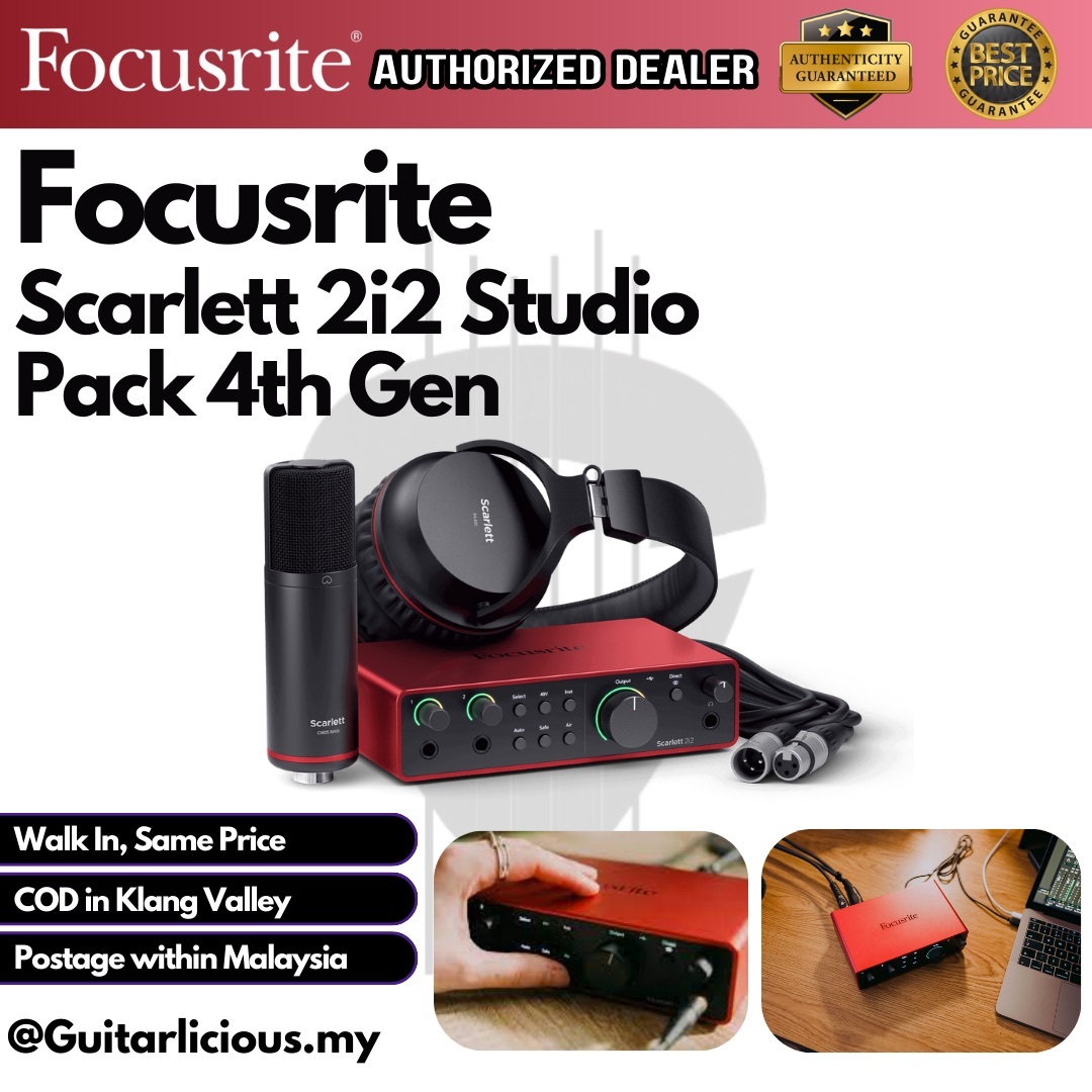 Focusrite 2i2 Pack (4th Gen)