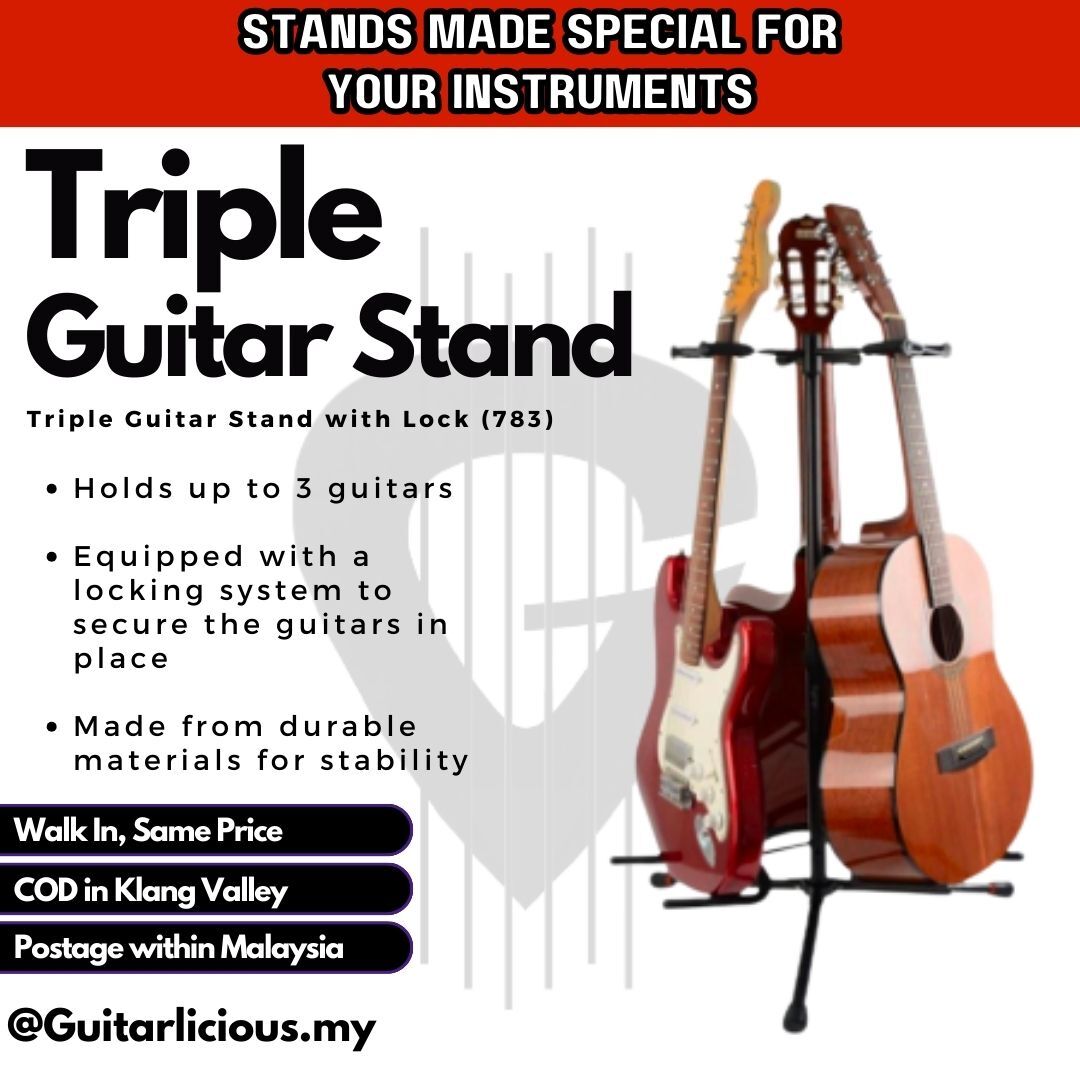 Triple Guitar Stand