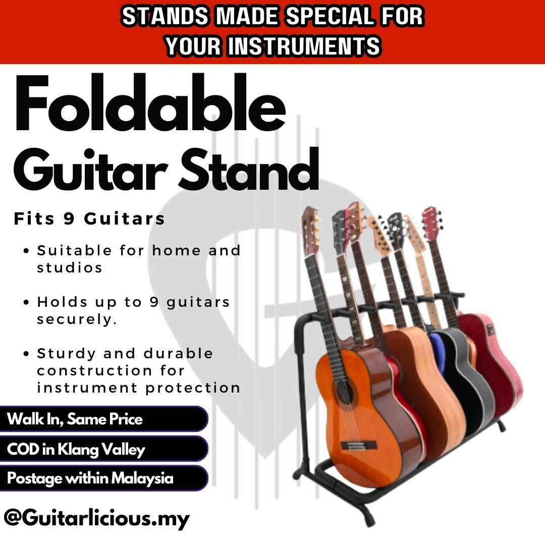 BSL J40B A Frame Guitar Stand Acoustic Electric Bass Ukulele Folding Guitar  Stand - LBS Music World Malaysia