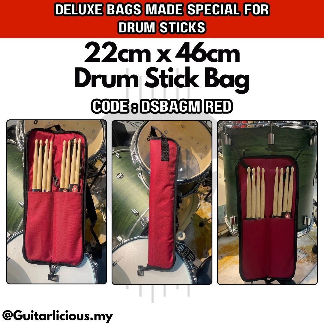 Drum Sticks Bag - DSBAGM - Red (2)
