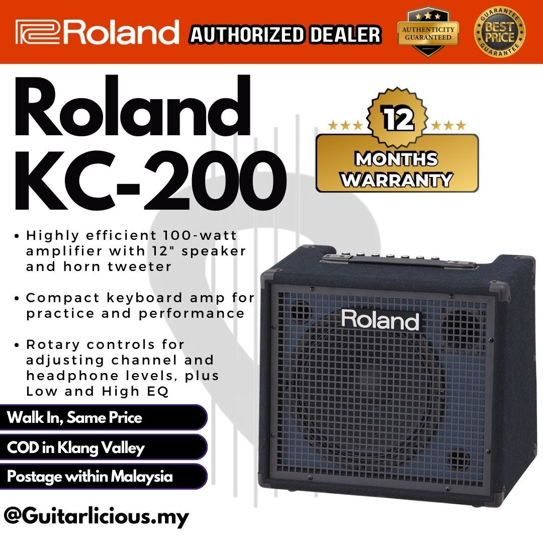 Roland KC-200 100-Watt 12inch 4-Channel Keyboard Amplifier ( KC200 / KC 200  ) – GUITARLICIOUS.MY
