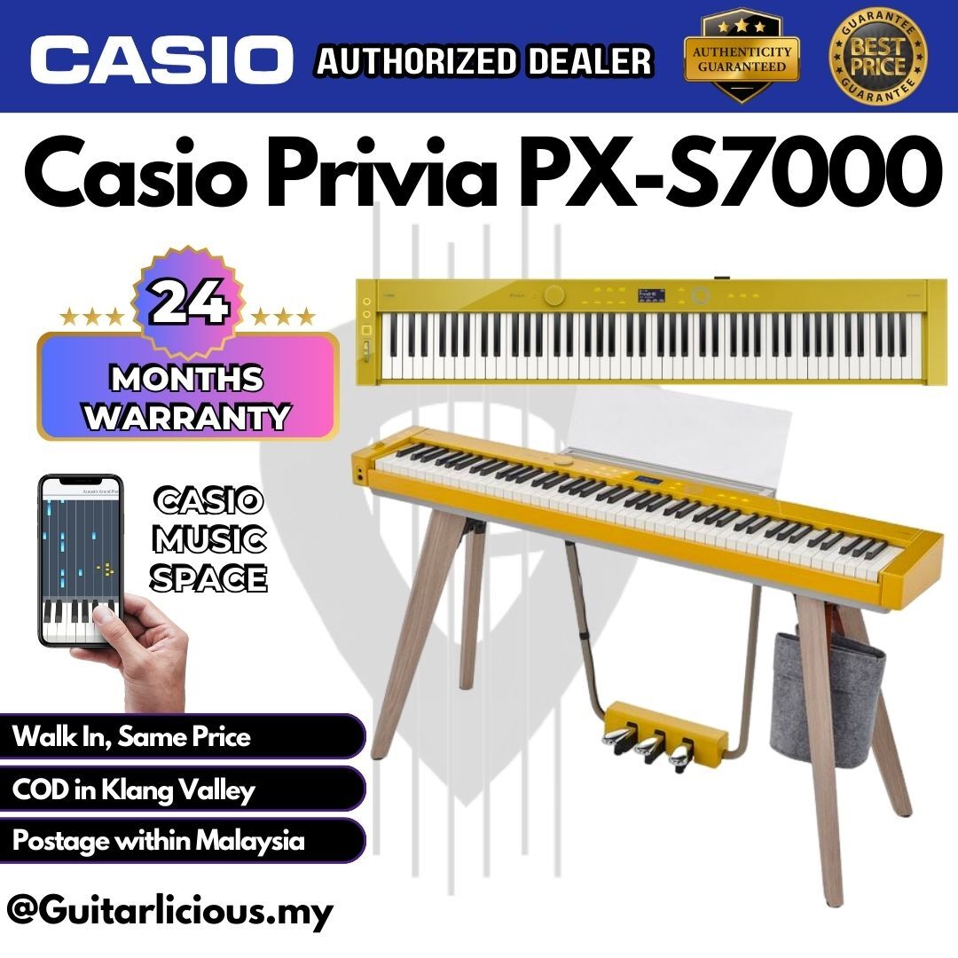 Casio PX-S7000 Digital Piano - Harmonious Mustard