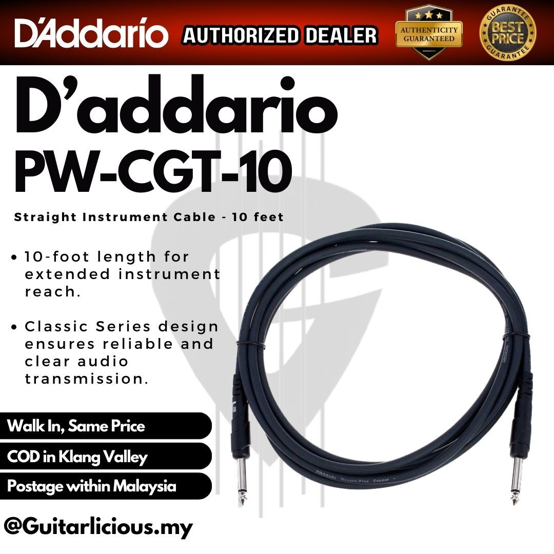 D'Addario PW-CGT-10