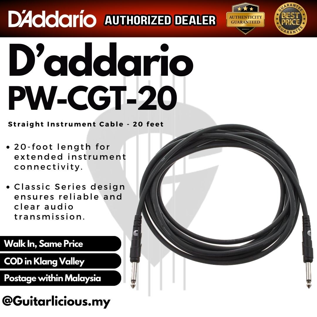 D'Addario PW-CGT-20