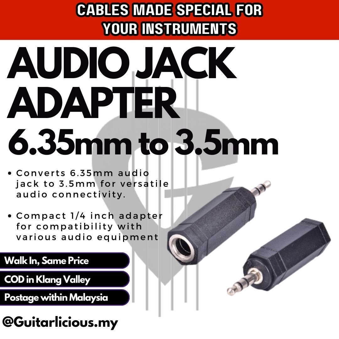 Audio Jack 6.35mm to 3.5mm