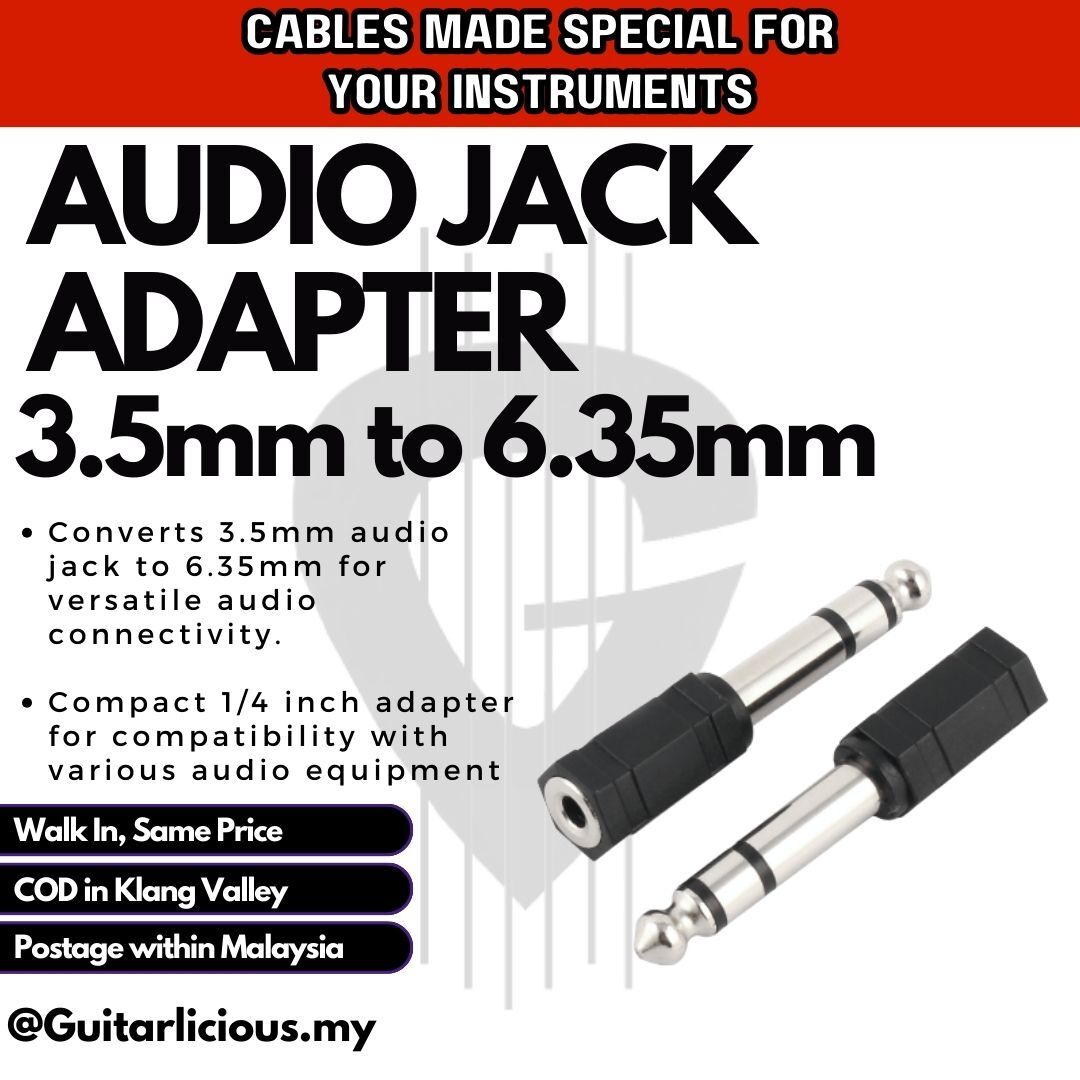 Audio Jack 3.5mm to 6.35mm