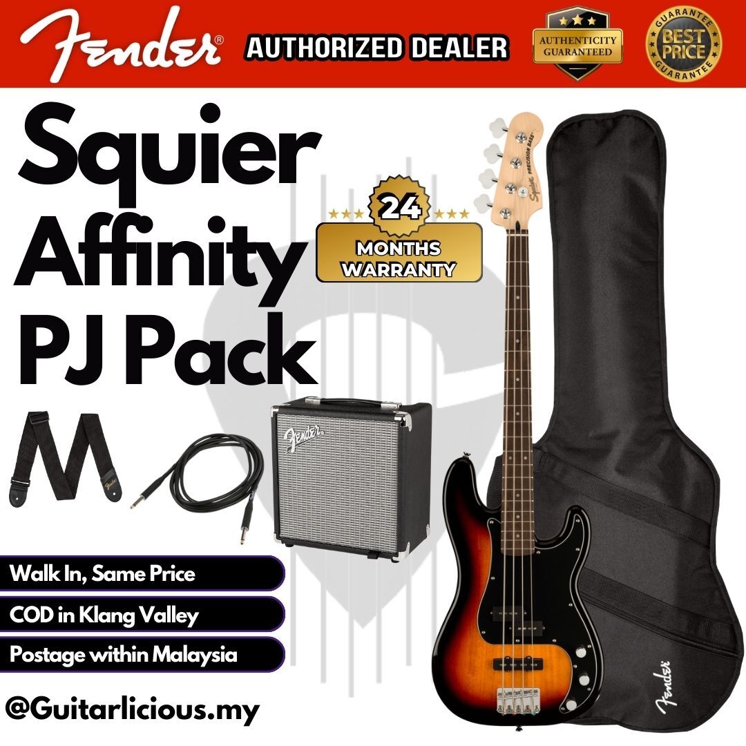 Buy Squier Affinity Series Precision Bass PJ Pack (3-Color