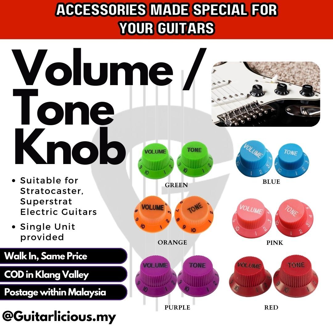 Plastic Volume Tone Knob