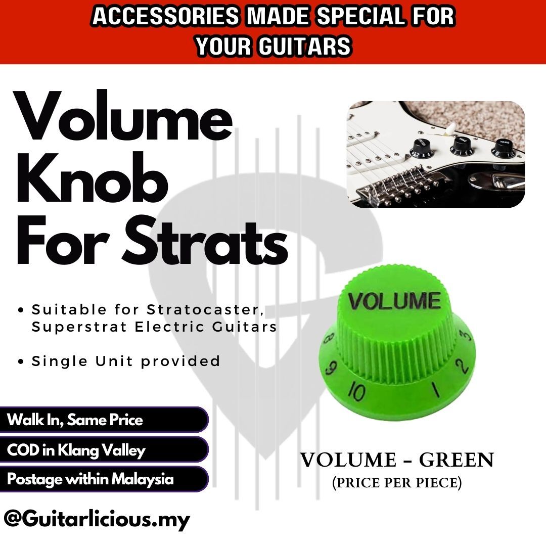 Plastic Volume Knob - Green