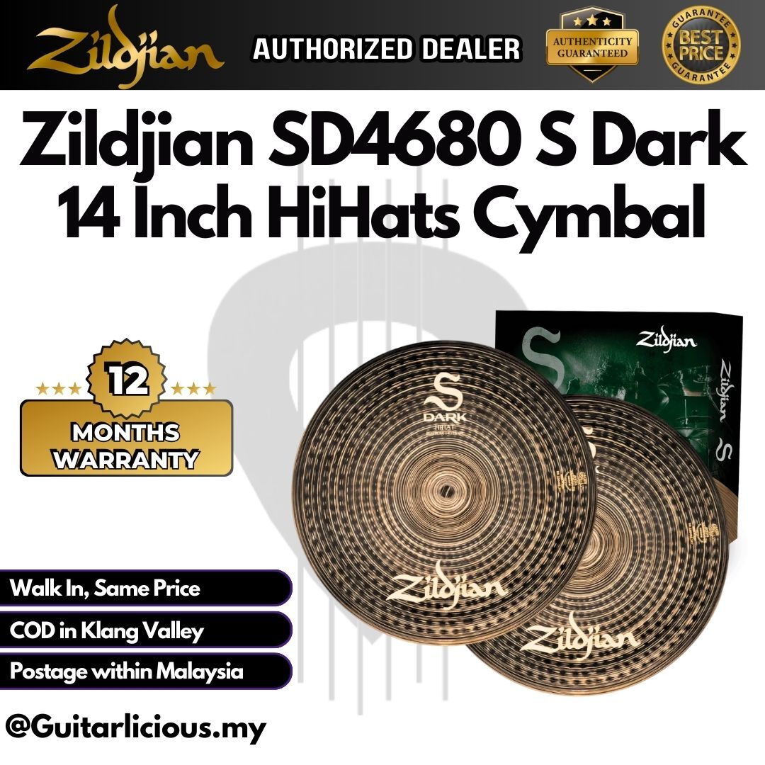 Zildjian SD4680 S Dark, 14_ Hi Hats