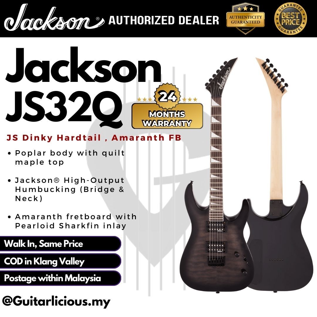 JS32Q Hardtail, Transparent Black Burst - A