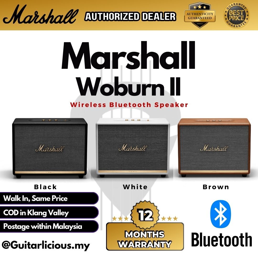 Marshall Woburn II Wireless Bluetooth Speaker - Black