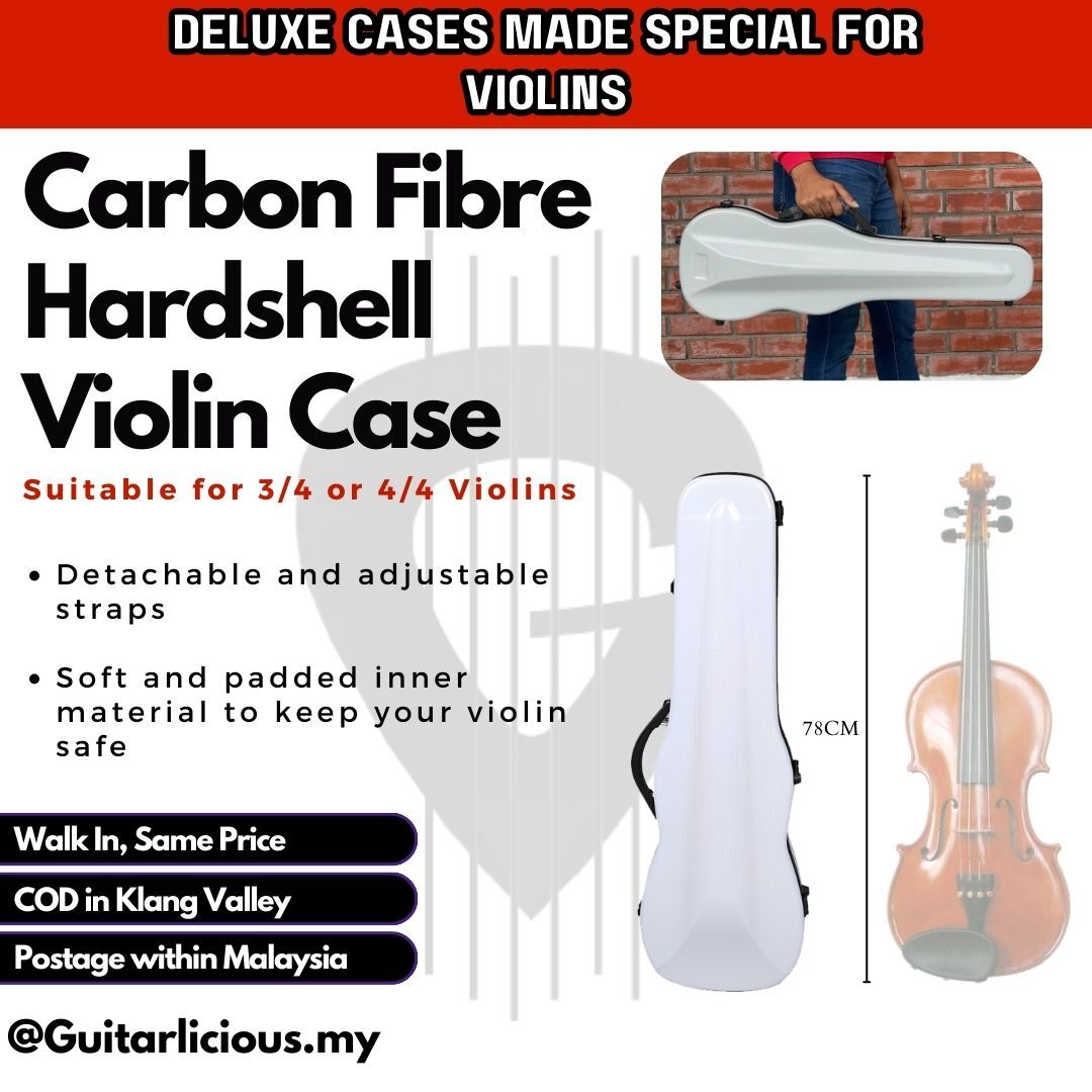 Violin Case - 3_4 4_4 - White