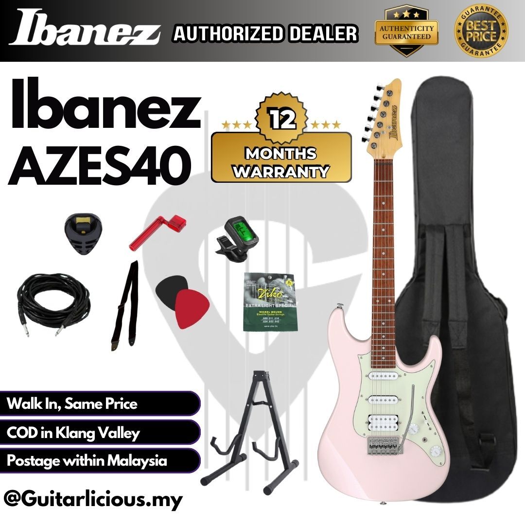Ibanez AZES40, Pastel Pink - C
