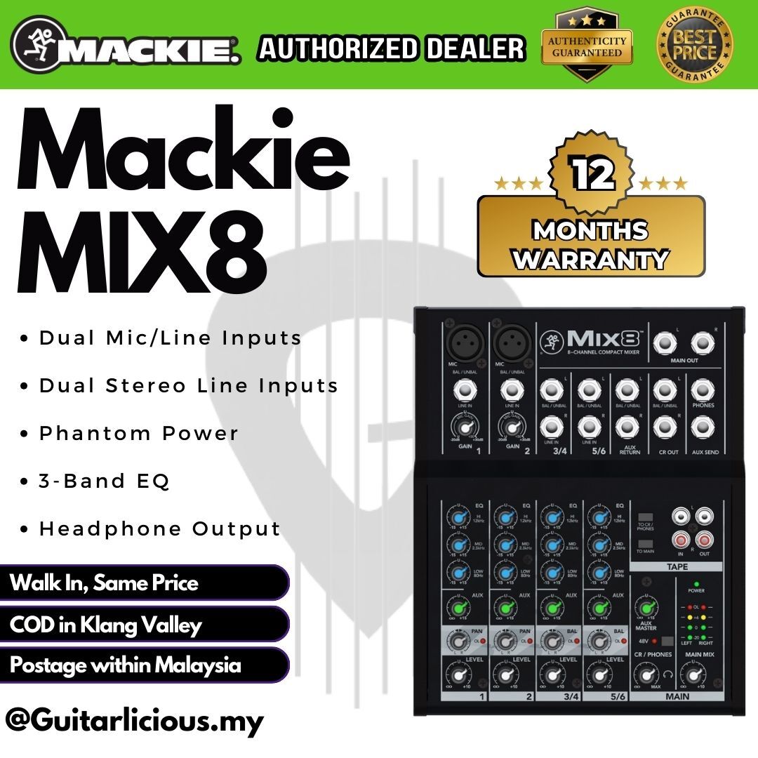 Mackie Compact Mix8 8-Channel Mixer