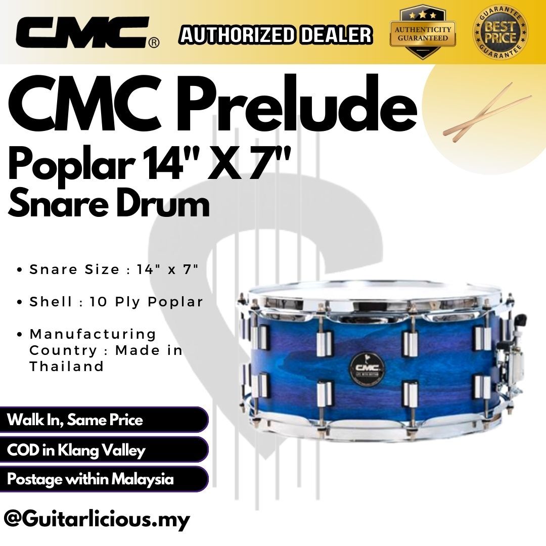 CMC Snare Poplar - Blue (2)