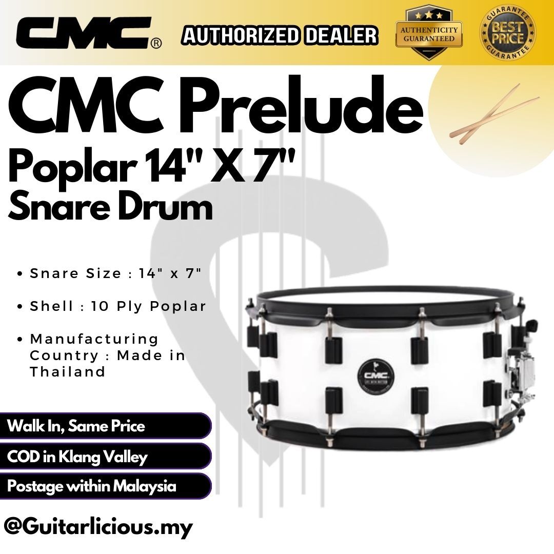 CMC Snare Poplar - White (2)