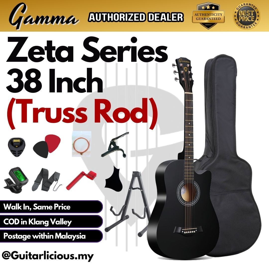 38 Truss Rod, Black - C